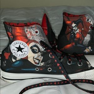 Converse All Star Harley Quinn Shoes Size 4M/6W